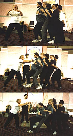 Sifu Robertson demonstrating Press